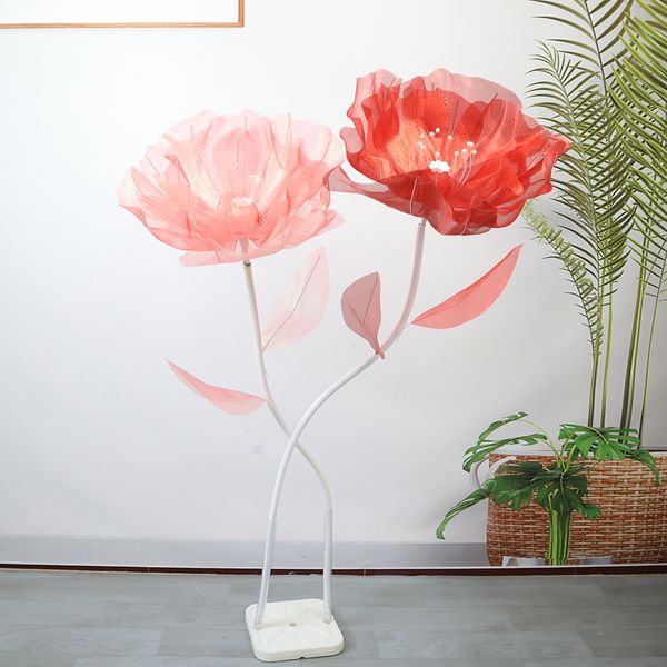 New Phantom Color Scela Selva Flor simulada Poppy Casamento ao ar livre decoração de decoração de decoração de decoração de suporte