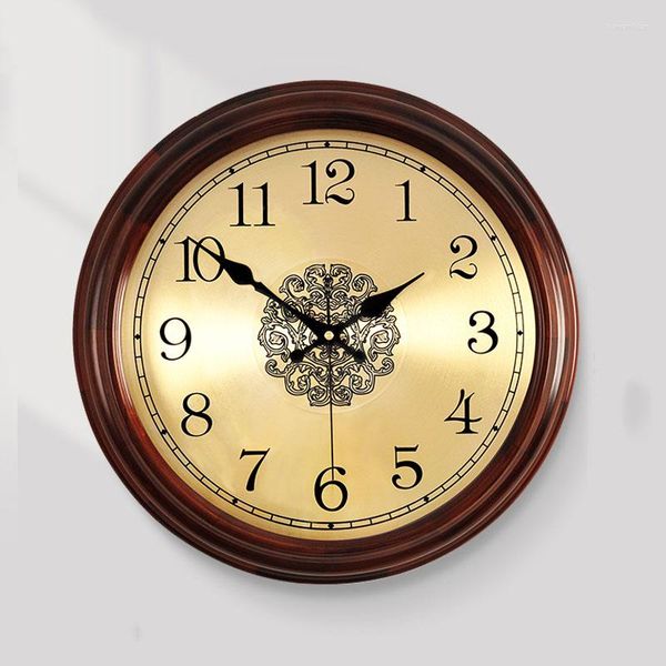 Orologi da parete Funky Elegante Rotondo Retro Movimento Classico Moderno Soggiorno Bacchetta Uhr Decorazione camera da letto WW50WC