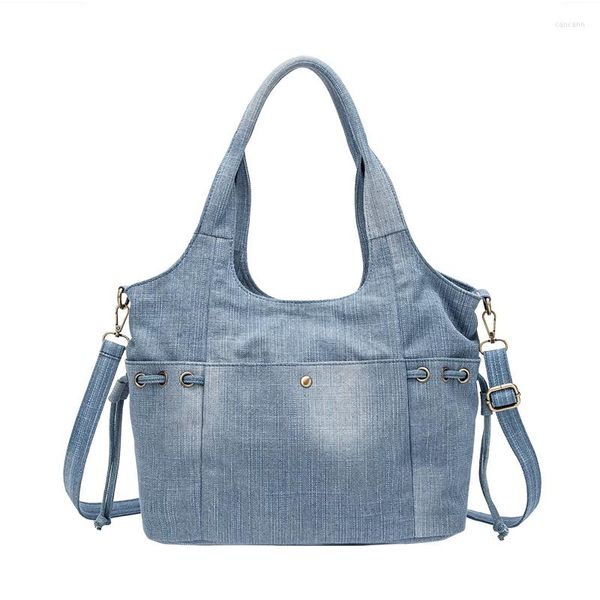 Borse da sera Moda Borse di lusso di grandi dimensioni Borsa da donna Designer Ladies Hand Big Jeans Tote Denim Crossbody Mochila Bolsa M491