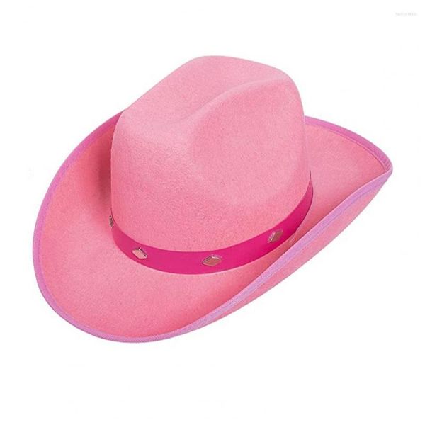 Berretti Cappello da cowboy Panno di moda Non sbiadito Outdoor Boy Girl Cosplay Cowgirl Regalo per il campeggio Festa unisex