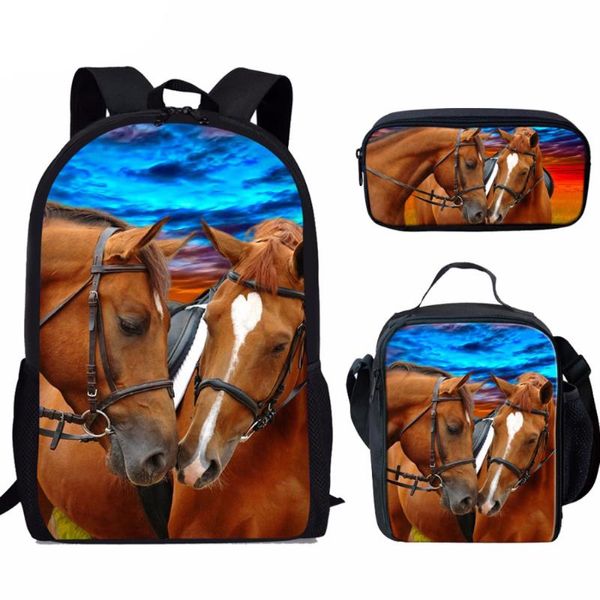 Школьные сумки Customzied Дети для девочек рюкзак детей Cool Horse