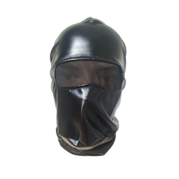 Kostümzubehör Erwachsene Halloween-Masken Cosplay-Kostüme Glänzende metallische Maske offenes Tauchernetzauge Unisex Zentai-Kostüme Partyzubehör