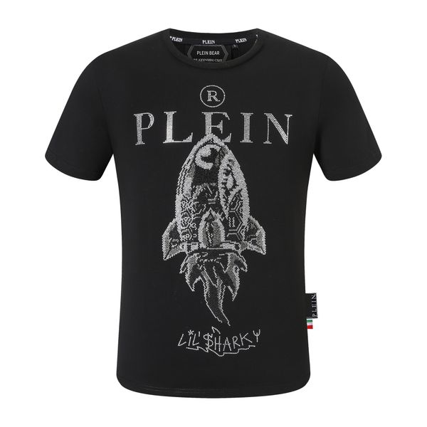 Plein urso camiseta masculina designer tshirts Round Round Rhinestone PP Skull Men T-shirt Round Neck SS Monstros Plein com cristais camisetas de hip hop Tees 16 506