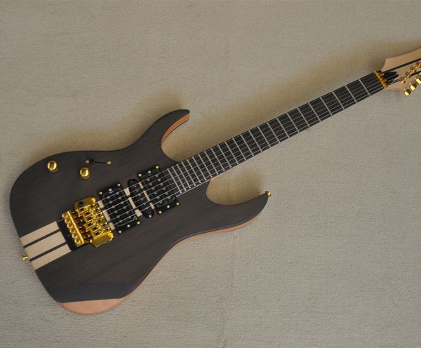 E-Gitarre mit Tremolo-Brücke für Linkshänder und Palisander-Griffbrett, goldene Hardware, individuell anpassbar