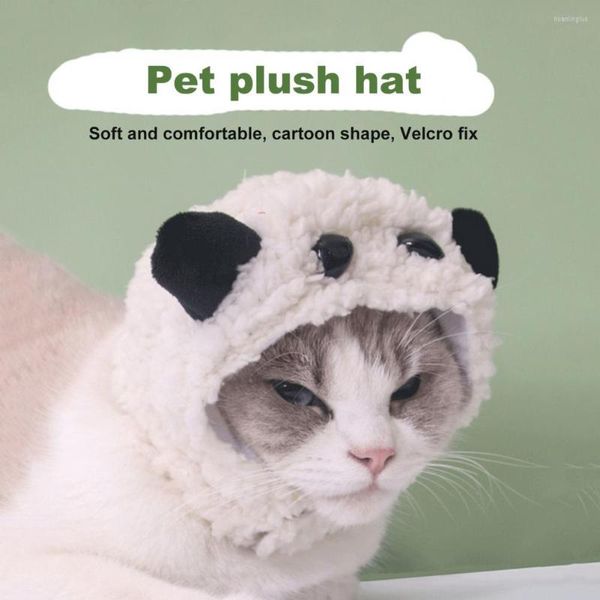 Köpek Apparel Pretty Cat Headgear Pet Malzemeleri Komik Kepçesi Karikatür Panda Kulak Peluş