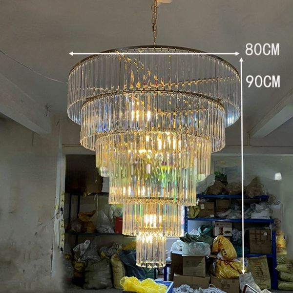 2pcs sala per matrimoni decorazione del soffitto della fase decorazione del partito luce decorativa lampadario in acrilico oggetti di scena lampada a sospensione in cristallo multistrato striscia di ghiaccio