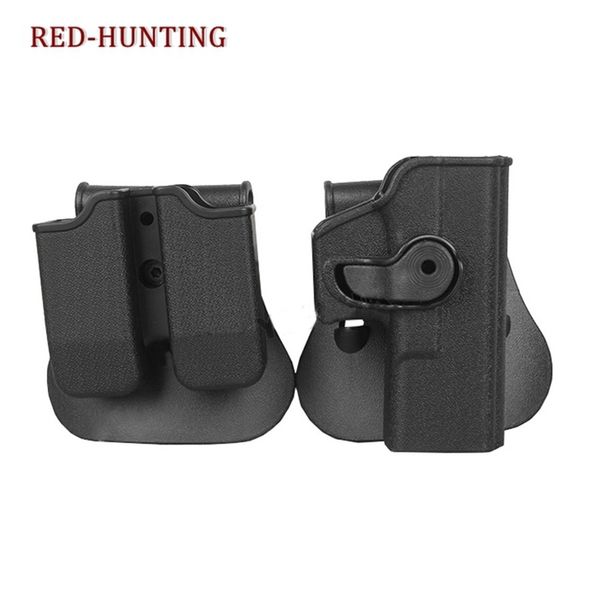 Outdoor-Taschen IMI Gun Holster Defense Retention Tactical für Glock 17 19 22 23 9mm Doppelmagazintasche 230322