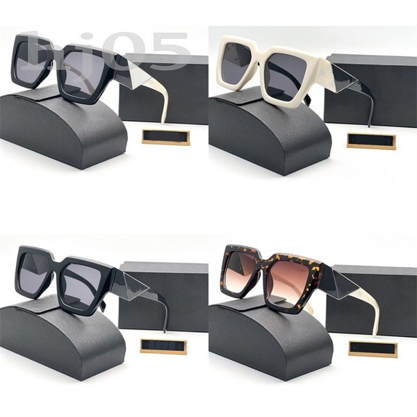 Occhiali spessi occhiali da sole da uomo occhiali da sole da donna designer stampa leopardo acetato lunette de soleil occhiali da sole firmati business maturo con triangolo PJ062 B23