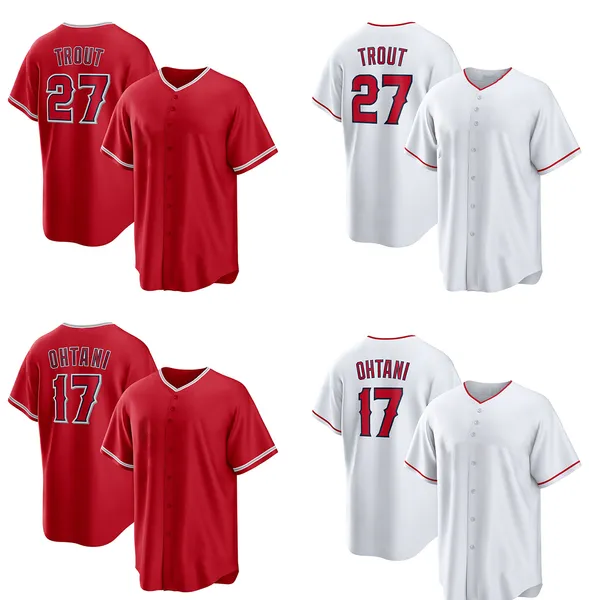 17 OHTANI 2023 Baseball-Trikots 27 TROUT 7 URIAS 20 WALSH yakuda lokaler Online-Shop Mode Dropshipping akzeptiert Cool Base Jersey Wear