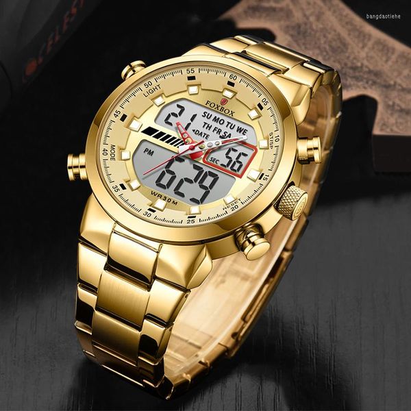 Armbanduhren LIGE Relogio Masculino Goldene Männer Uhren Luxus Top Marke Herrenmode Casual Kleid Uhr Militär Quarz