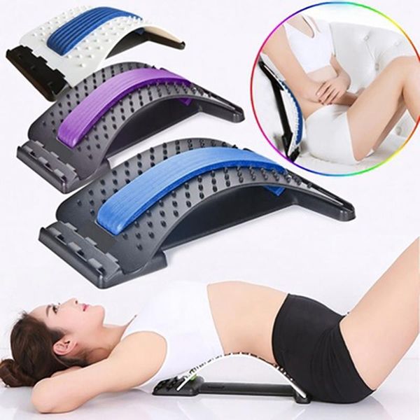 Supporto per la schiena 1pc Stretch Equipment Massager Massageador Barella magica Fitness Rilassamento lombare Sollievo dal dolore della colonna vertebrale Goccia