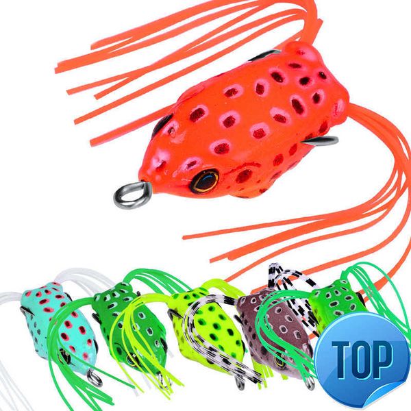 1 PCS Novo estilo 4,1cm 4.5g Fropo Lure Soft Tube Bait Fishing Lure com ganchos de pesca