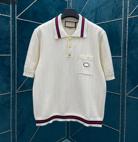 Polo da uomo Plus Tees Girocollo ricamato e stampato abbigliamento estivo in stile polare con puro cotone da strada aT3FY