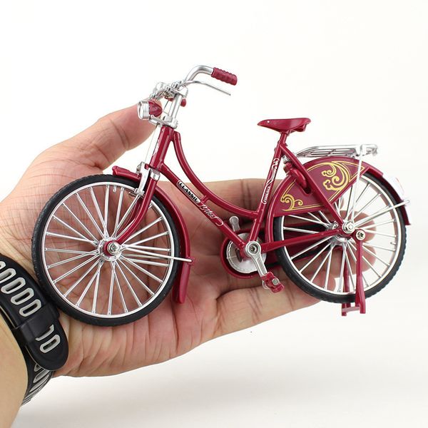 Neuheit Spiele 1/10 Mini Modell Legierung Fahrrad Diecast Erwachsene Simulation Finger Berg Metall Fahrrad Dekoration Sammlung Geschenke Spielzeug für Jungen 230322