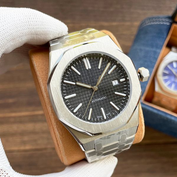 Orologio da uomo di moda da uomo Royal Series 43mm in acciaio inossidabile classico orologio meccanico a tre mani meccanico