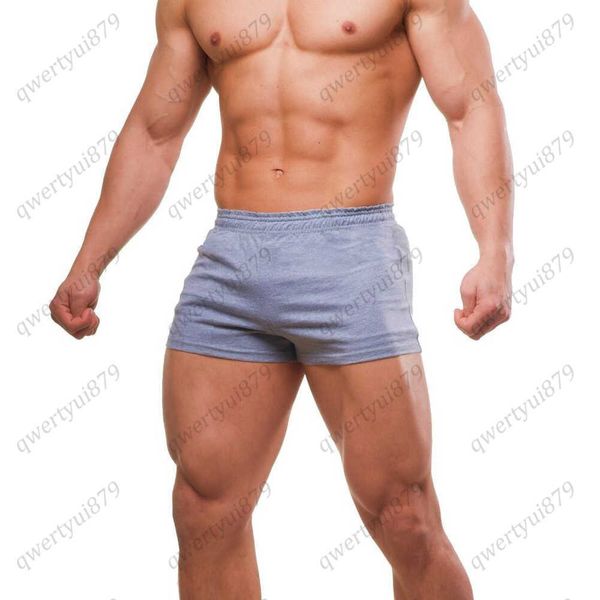 Shorts masculinos 2022 Curtos de musculação de fitness Men Workout para magod Cotton Casual Solid Sexy Bermudas Masculina de Marca Joggers Sportswear 0322h23