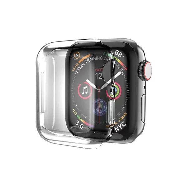 Custodia per Apple Watch iwatch Series 7 38mm 40mm 2021 Nuovo iWatch 7 41mm 45mm Custodia protettiva a tutto tondo TPU HD Clear Ultra-Thin Cover