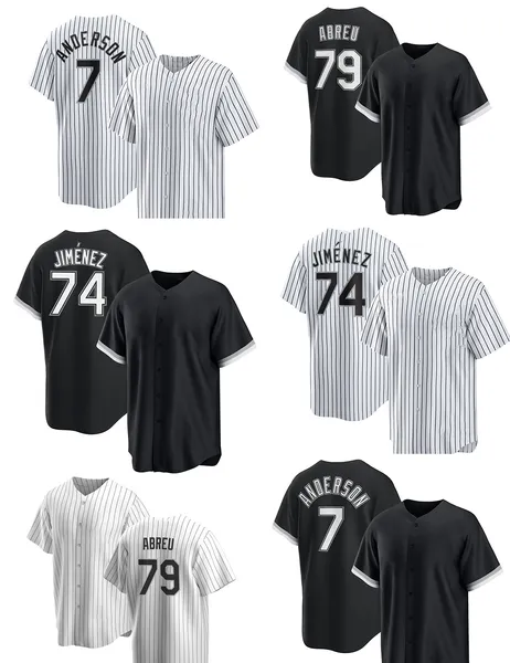 79 Abreu 74 Fimenez 7 Anderson Beyzbol Formaları Yakuda Yerel Online Mağaza Moda Dropshippping Kabul Edilmiş Serin Base Forması Serin Base Giyim İndirimi