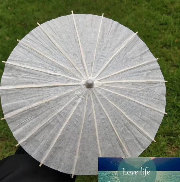 Polícia branca clássica guarda -chuva chinesa guarda -chuva de parasol Oriental para casamento 20 30 40 60cm para artesanato foto adereços de casamento decorações de noivas Fotografia