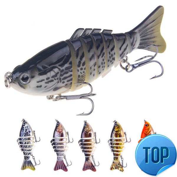 1 Pz Multi Jointed Fishing Lure SwimFish Bait Crank Bait 10cm16g Hard Bait Isca Wobblers da pesca artificiale Attrezzatura da pesca in plastica