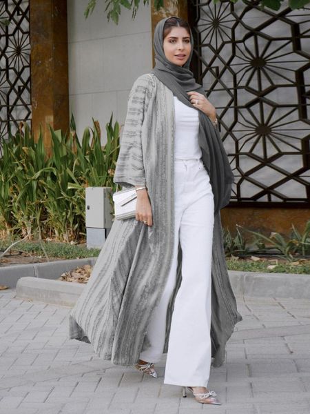 Abbigliamento etnico Primavera Marocco Abaya Abito musulmano Donna India Dubai Arabo Abaya Stampa Turchia Eid Abiti Abito caftano Abito musulmano Abito lungo 230322