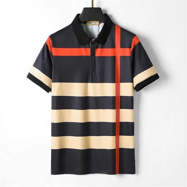 Lüks Polo Gömlek T-Shirt Marka Tasarımcısı T-Shirt Giyim Şeridi Kısa Kollu İlkbahar Yaz Moda Erkek ve Kadın Tişörtleri