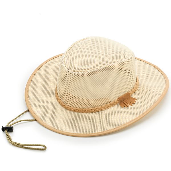 Cappellini da baseball Cappello da cowboy in paglia naturale Donna Uomo Cappelli in tessuto fatti a mano per Lady Summer Western Sombrero Hombre Lifeguard