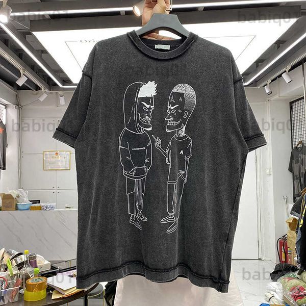 T-shirt da uomo Arnodefrance NEW TOP 22FW T Shirt Uomo Donna Migliore qualità Maniche corte Sketch Cartoon People Stampa T-shirt Top Tee T230321