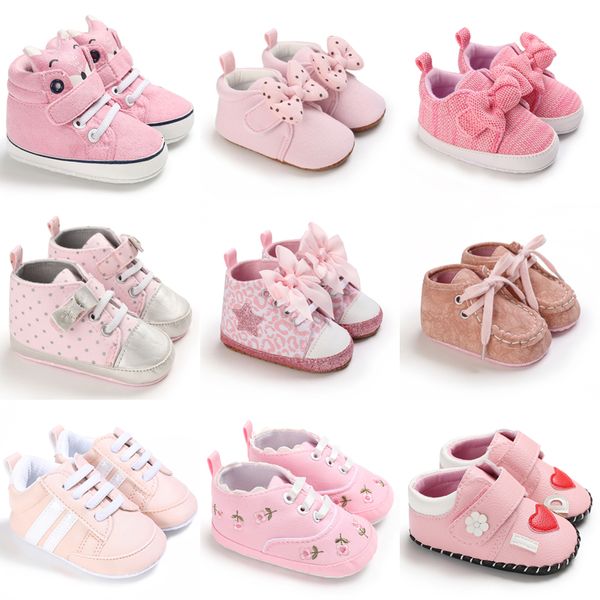 First Walkers Rosa Babyschuhe, Prinzessin, modische Turnschuhe für Kleinkinder, weiche Sohle, rutschfest, für 01-jähriges Baby, Taufe 230322