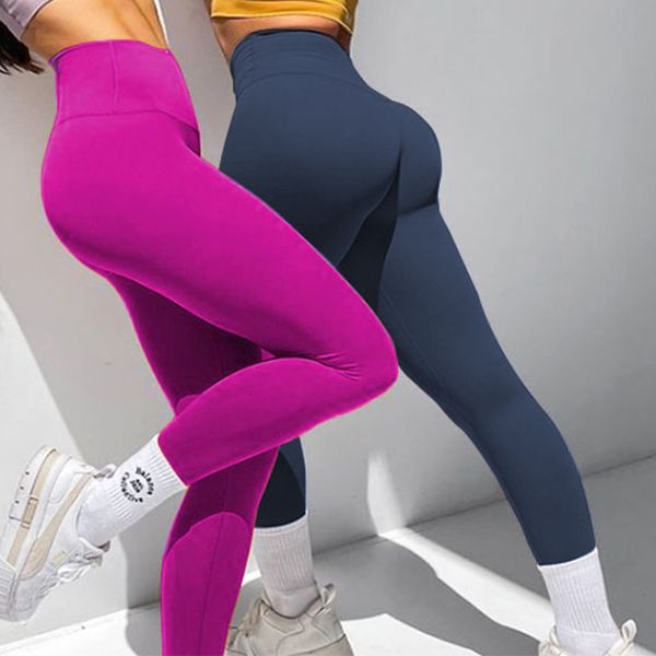 Roupa de ioga Lifting Butt Scrunchin Leggings Mulheres calças de ginástica sem costura esportes de calças trepadeiras Legging bum bum Leggins 230322