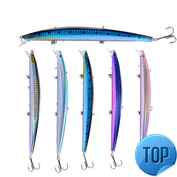 1 Teile/los 24g 18cm Big Minnow Köder Schwimmende Meer Angeln Lockt Harten Köder Pesca Künstliche Jig Wobbler Kurbel köder Angelgerät