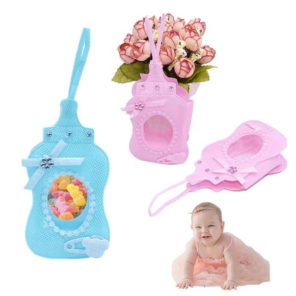 Geschenkpapier 6/12 Stück Souvenirs Tasche Babyflasche Schokolade Süßigkeiten Verpackungsbeutel für Kindergeburtstagsparty Party Gender Reveal SuppliesGeschenk