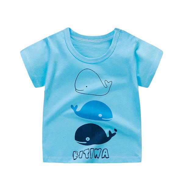 Magliette per neonato magliette per magliette estate abbigliamento a maniche corta cotone tops cartone animato stampa animal