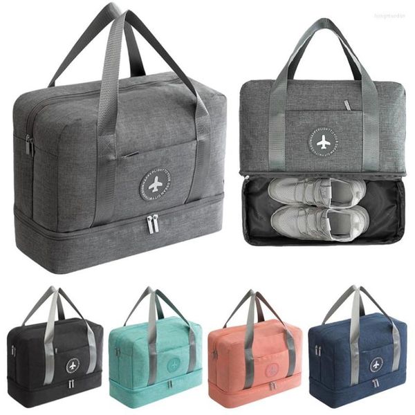 Depolama Çantalar Seyahat Giysileri Organizatör Çanta Taşınabilir Bagaj Ayakkabı Islak Kuru Ayırma Plaj Havlusu Tuvalet Makyaj El çantası