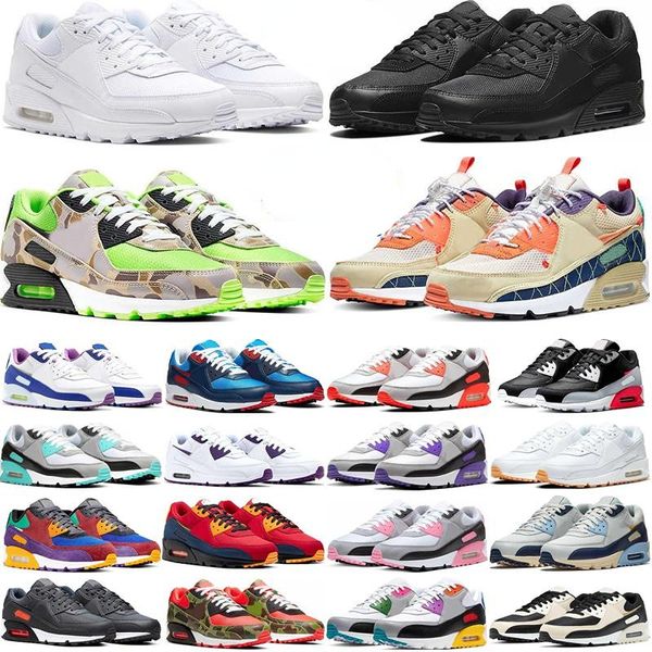 2023Nuove scarpe da corsaair sneakers max 90 per uomo triplo nero bianco gomma unc cny usa rosa rosa grigio freddo camowabb blu notte anni '90 scarpe da ginnastica respiro