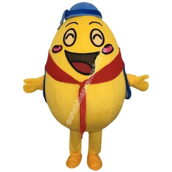 Nuovo costume da mascotte per uova di gallina per adulti Top Cartoon personaggio a tema anime Carnevale unisex per adulti taglia Natale festa di compleanno vestito da esterno