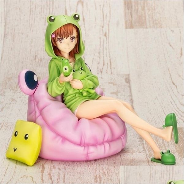 Action Toy Figure 14Cm Mikoto Misaka Figure Toaru Kagaku No Railgun T Gekota Ered Ver Figurine Model Toys 220211 Drop Delivery Gif Dhwgx