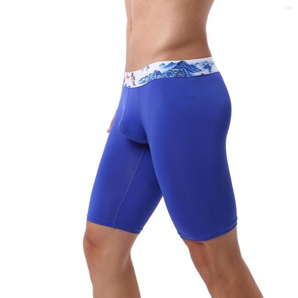 Unterhosen Herrenunterwäsche Boxershorts Trunks Fit Mid-Taille Langes Bein Höschen Fitness Sport Elastische Taille Slim Hose Gym Strumpfhosen