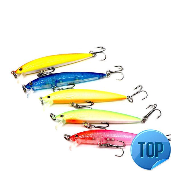 1 Pz Minnow Fishing Lure 8cm 5g Isca Artificiale Esca dura CrankFish Esca da pesca Wobblers Bass Pike Pesce finto Pesca alla carpa