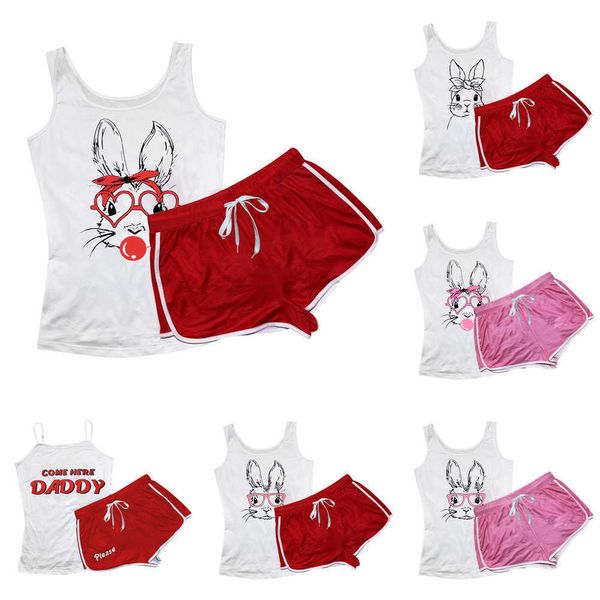 Женские шорты для спортивных костюмов Sexy Sexy Piece Rabbits Printed Printe Wrants йога брюки устанавливают шорты наряда одежду