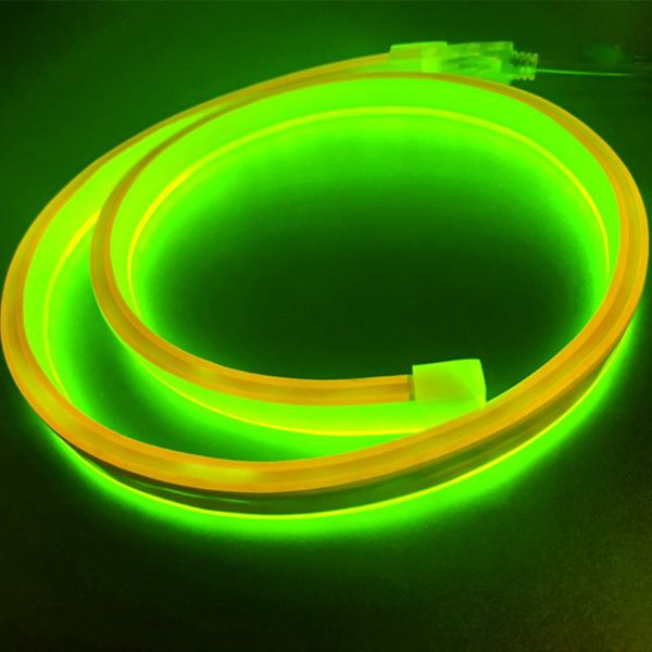 Strisce Striscia LED AC bianca 220v Luci al neon fredde fredde Insegna Giallo Verde Rosa Nastro flessibile Cavo flessibile 240 Volt Decorazione nastro LampadaLED