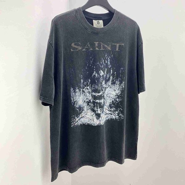 Tshirt maschile magliette da stella Small Fashion Saint Michael Dark Limited High Street Old Wash Tshirt