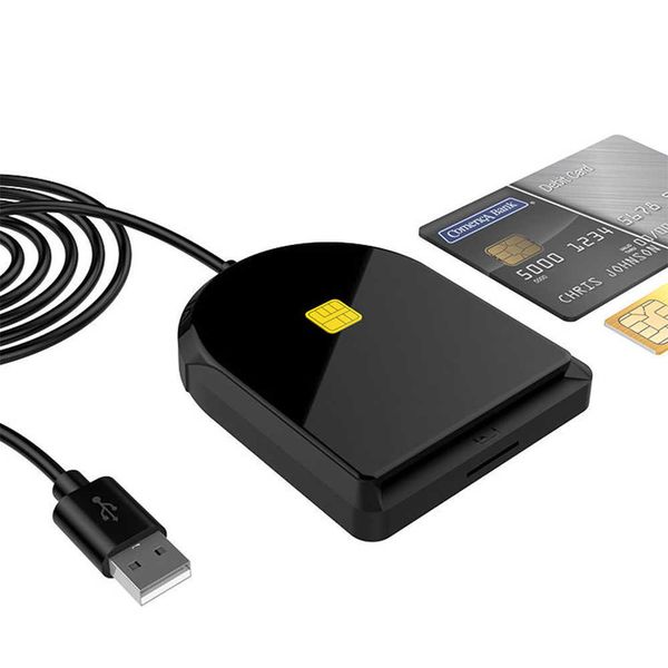 Новая USB налоговая декларация Смарт -карта CAC Bank SIM ID IC Reader Reader Smart Card