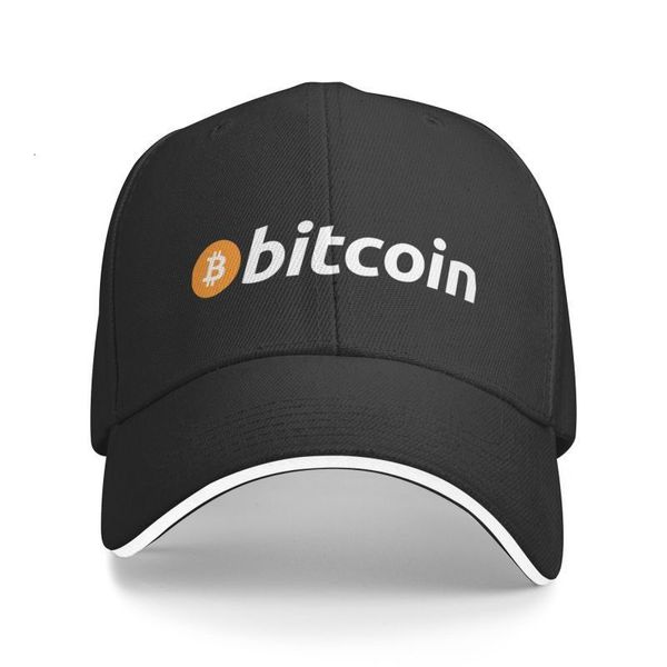 Snapbacks Bitcoin personalizado O boné de beisebol original Sun Protection Women mensagens ajustáveis ​​BTC Crypto Coins Dad Hat 230322