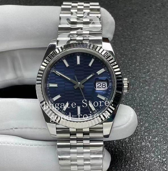 41mm Saatler Erkekler Otomatik Cal.3235 Temiz İzle Erkek Çukur Deseni Yeşil Mavi Jübile Bilezik 904L Çelik Wimbledon Cleanf 72 Saat Güç Rezervi ETA kol saatleri