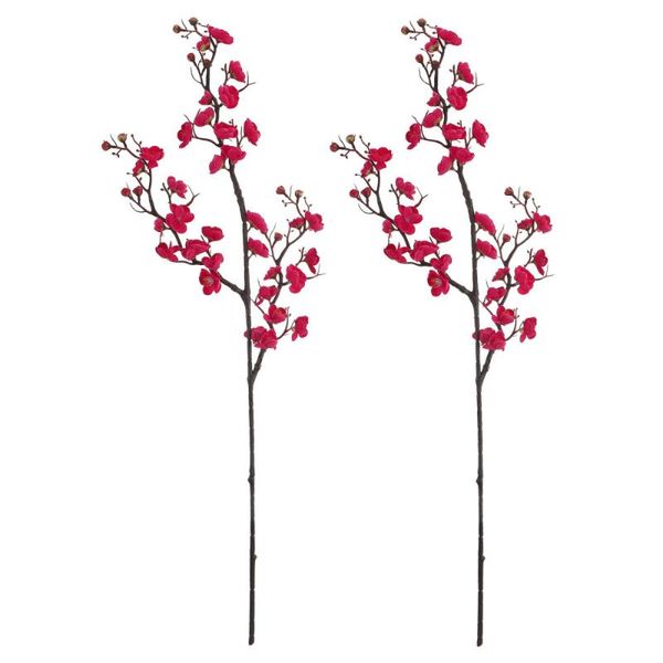 Декоративные цветы венки китайский стиль симуляция цветочные венок для дома украшение 2 вида сливовые рождественские украшения свадебная вечеринка на открытом воздухе s
