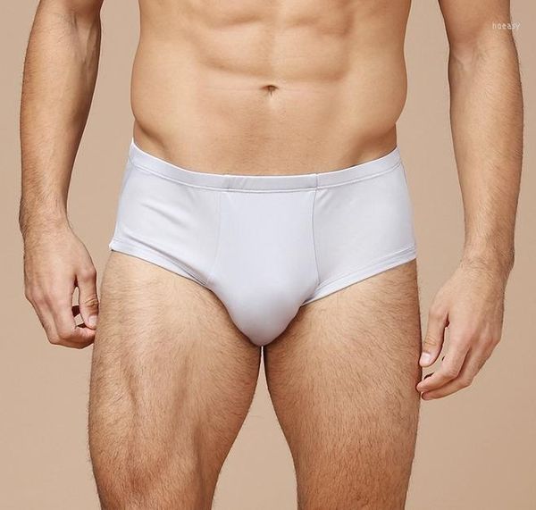 Underpants 1pc 50% de seda viscose masculina masculina de cuecas tamanho l xl 2xl 3xl sg102