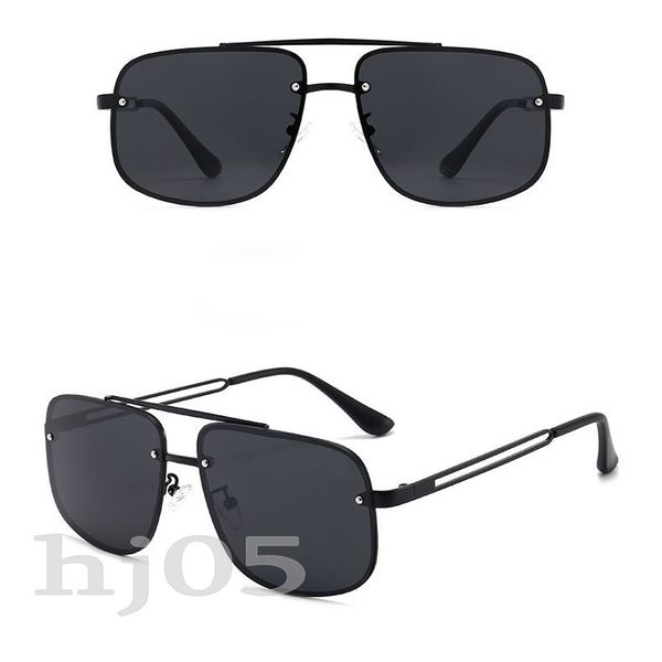 Occhiali da sole firmati Feshion per donna p occhiali classici montatura sottile in metallo ovale sonnenbrille UVB proteggi occhiali da sole da uomo riflettenti decorativi alla moda PJ060 C23