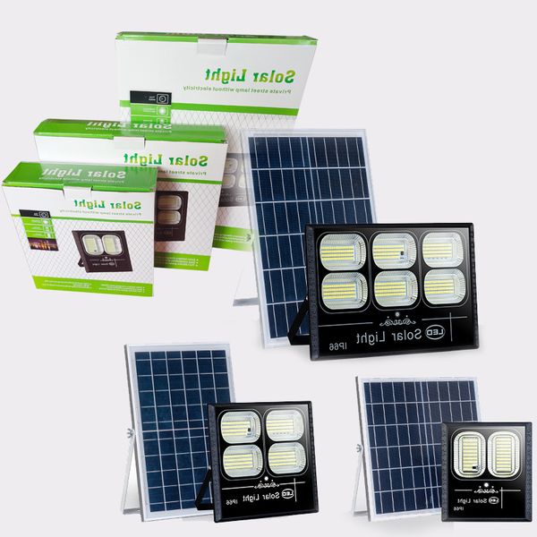 Luzes solares de inundação solar de 200w LED super brilhantes solares ao ar livre leve, anoitecer para Dawn IP67 Impermeável para o jardim da piscina da piscina da piscina de basquete da quadra de basquete Oemled