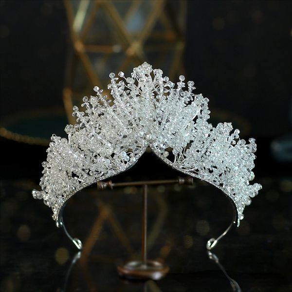 Gioielli per capelli da sposa copricapo con corona di perline abito da sposa da sposa con atmosfera barocca banchetto corona di compleanno all'ingrosso 230323